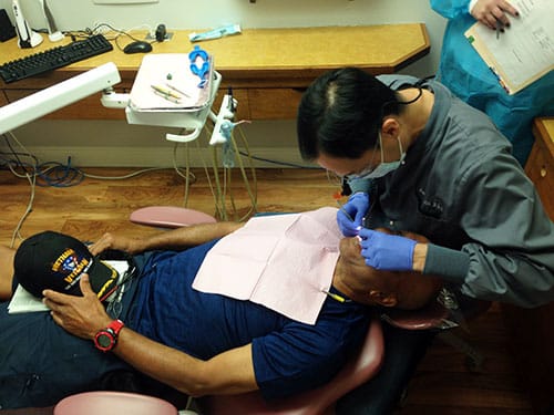 Palmdale-CA-dentist-Dr-Oh-gives-free-dental-services-to-military-personnel-on-Freedom-Day